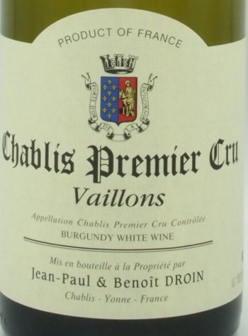 Jean-Paul & Benoît DROIN  AOC Chablis 1er Cru "Vaillons" 2022  Blanc – Image 2
