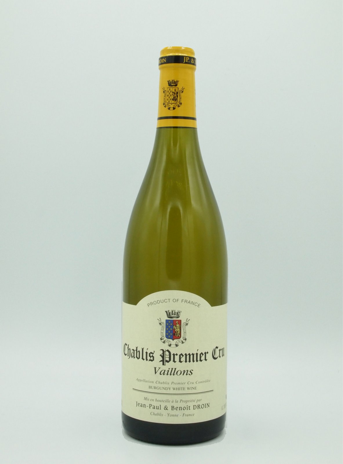 le Marché des Vins-Jean-Paul & Benoît DROIN AOC Chablis 1er Cru "Vaillons" 2022 Blanc Jean-Paul & Benoît DROIN AOC Chablis 1er Cru "Vaillons" 2022 Blanc – Image 1
