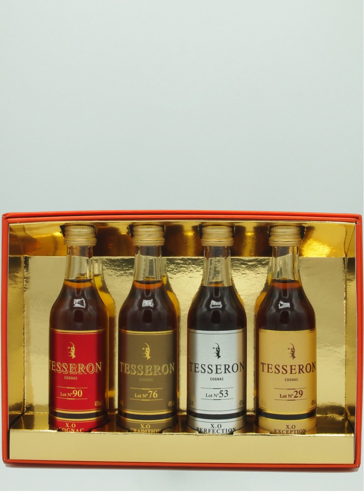 Cognac TESSERON Coffret Miniatures Classiques 4 x 5cl